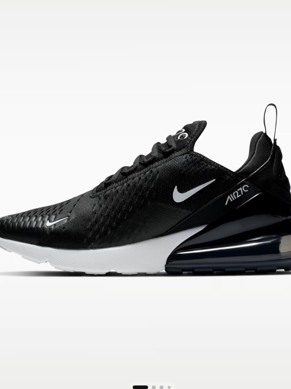 Nike Black and White Running Shoe